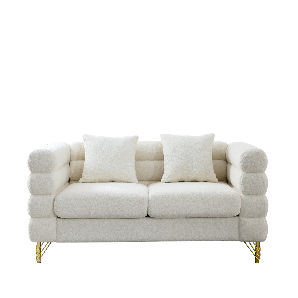60-Inch Oversized 2 Seater Sectional Sofa