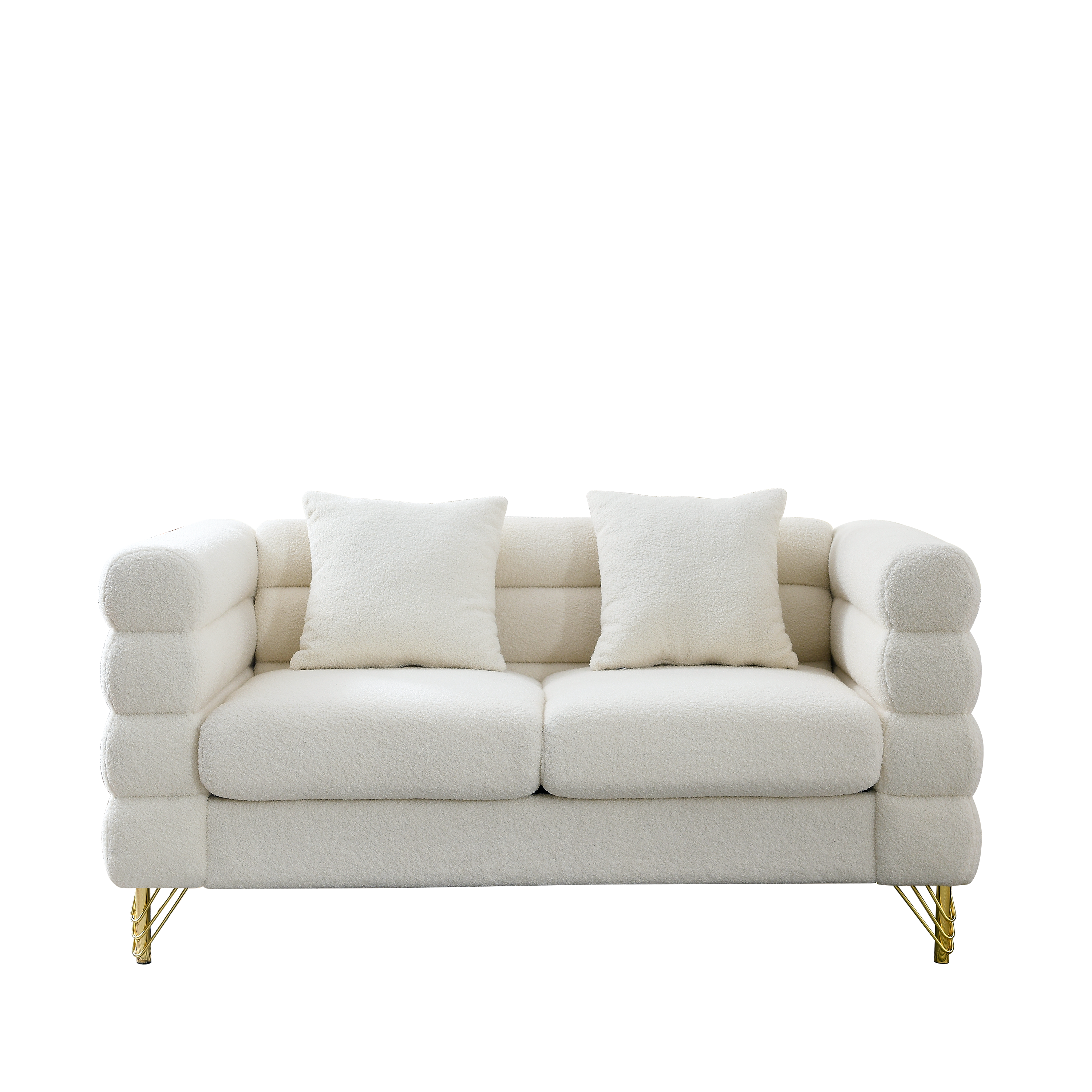 60-Inch Oversized 2 Seater Sectional Sofa