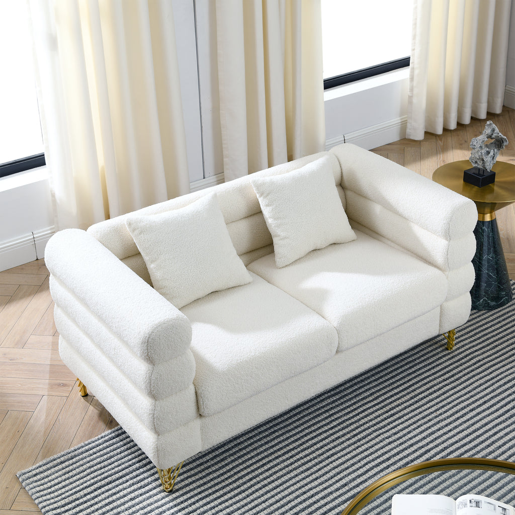 60-Inch Oversized 2 Seater Sectional Sofa