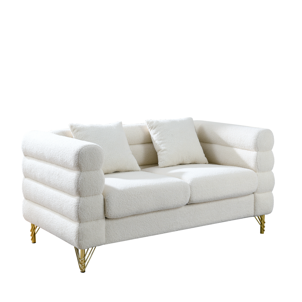 60-Inch Oversized 2 Seater Sectional Sofa