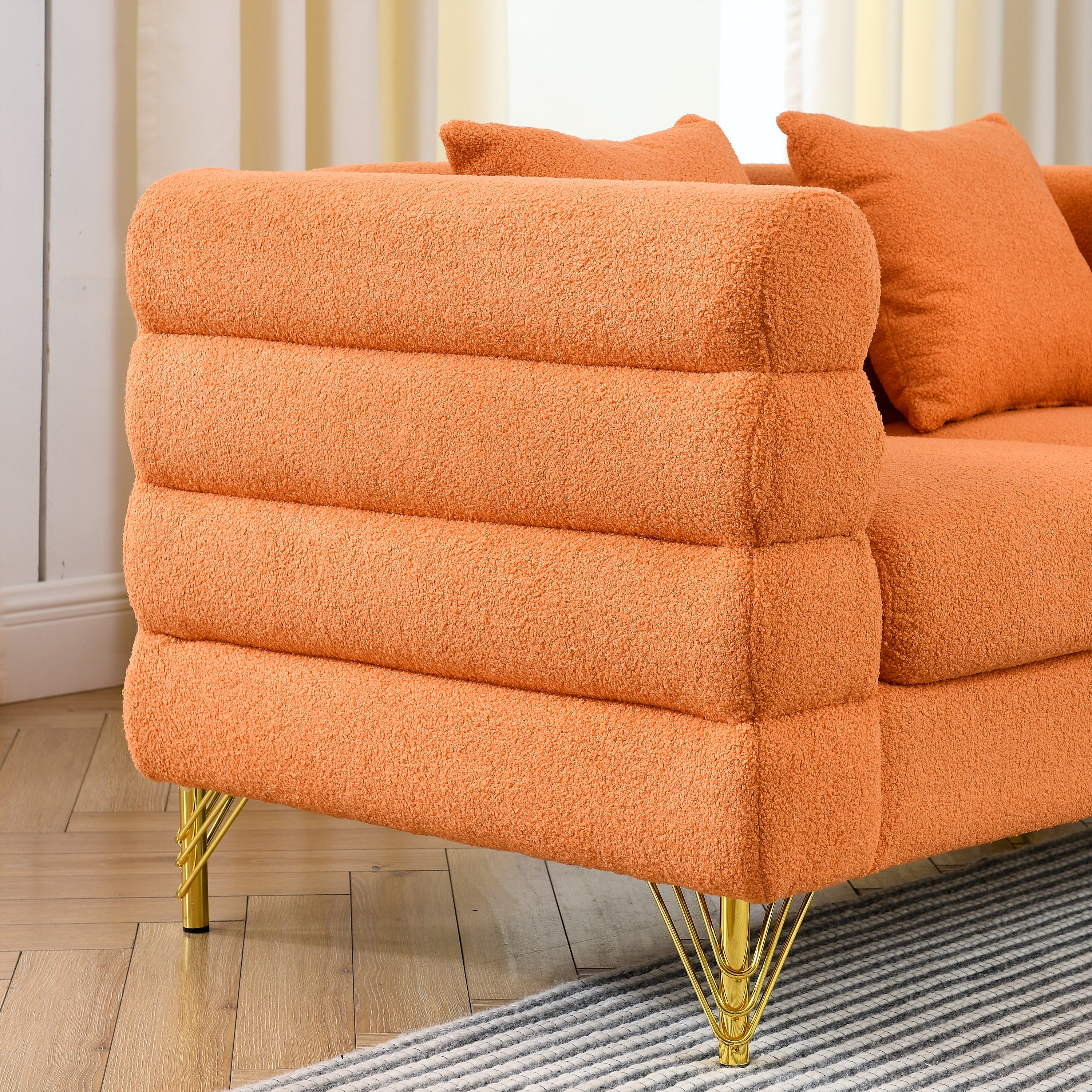 81 Inch Oversized 3 Seater Sectional Sofa