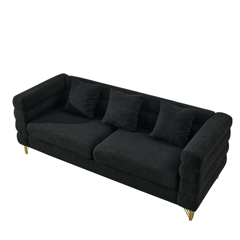 81 Inch Oversized 3 Seater Sectional Sofa