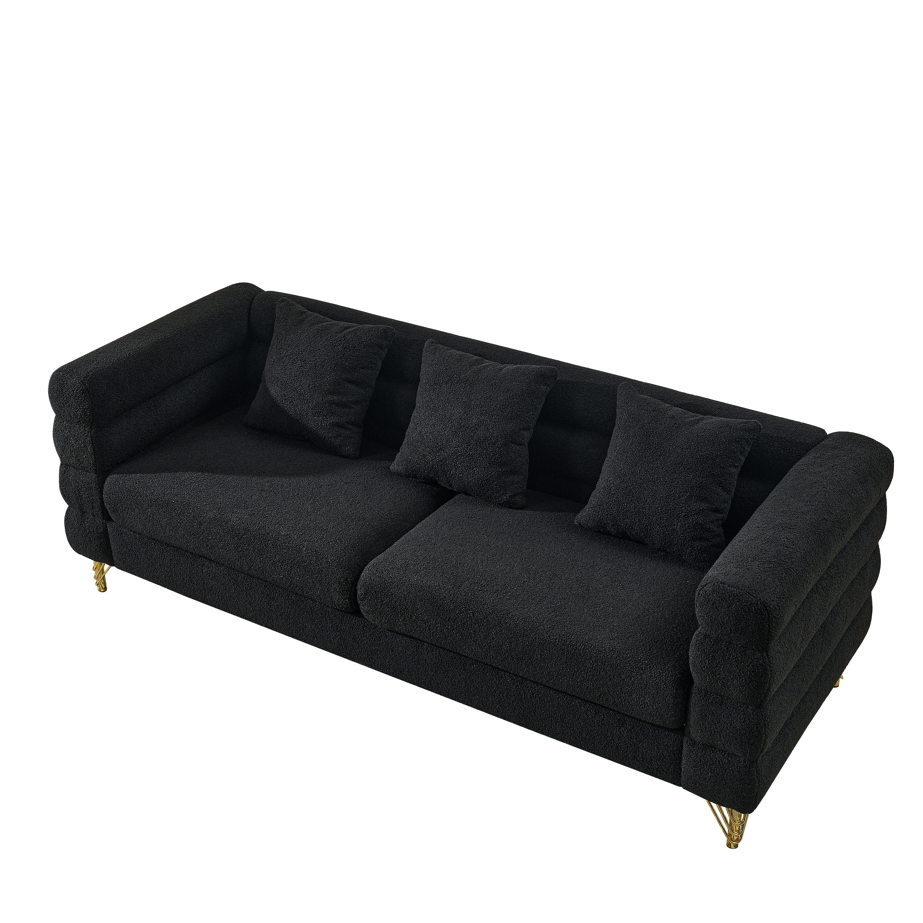 81 Inch Oversized 3 Seater Sectional Sofa
