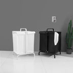 2-Tier Laundry Hamper 110L with Lid and Sorting Cards