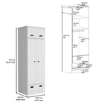 Dresser Closet with Upper Storage and Hanging Space