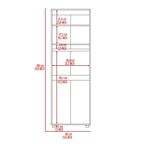 Armoire-Organiser 70.8"H with Two Shelves, Rod, and Double Door Cabinet