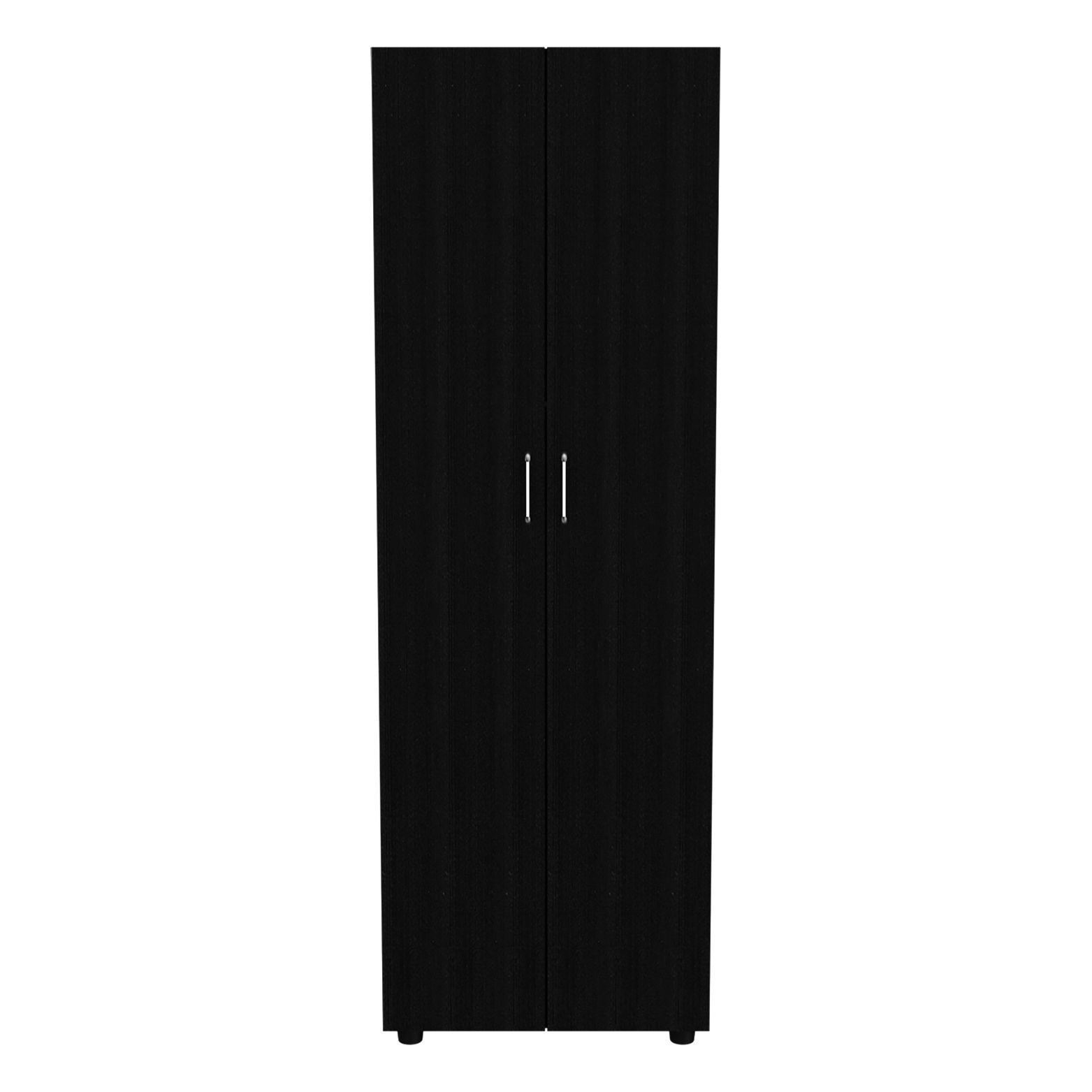 Armoire-Organiser 70.8"H with Two Shelves, Rod, and Double Door Cabinet