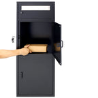 Large Steel Freestanding Floor Parcel Package Drop