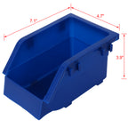 90 Parts Bin Shelving Storage Organizer with Locking Wheels