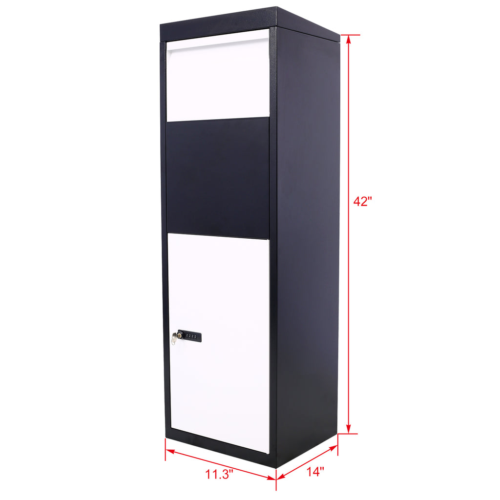 Package Delivery Box - Galvanized Steel Parcel Mailbox