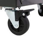 90 Parts Bin Shelving Storage Organizer with Locking Wheels