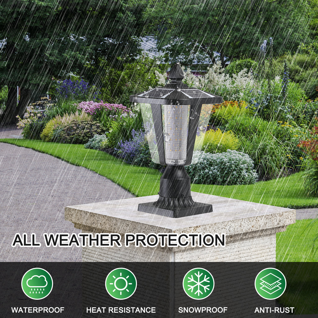 15" Solar Powered Outdoor Lantern