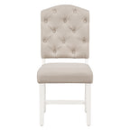 TREXM Retro Style Dining Chair Set with 4 Upholstered Chairs