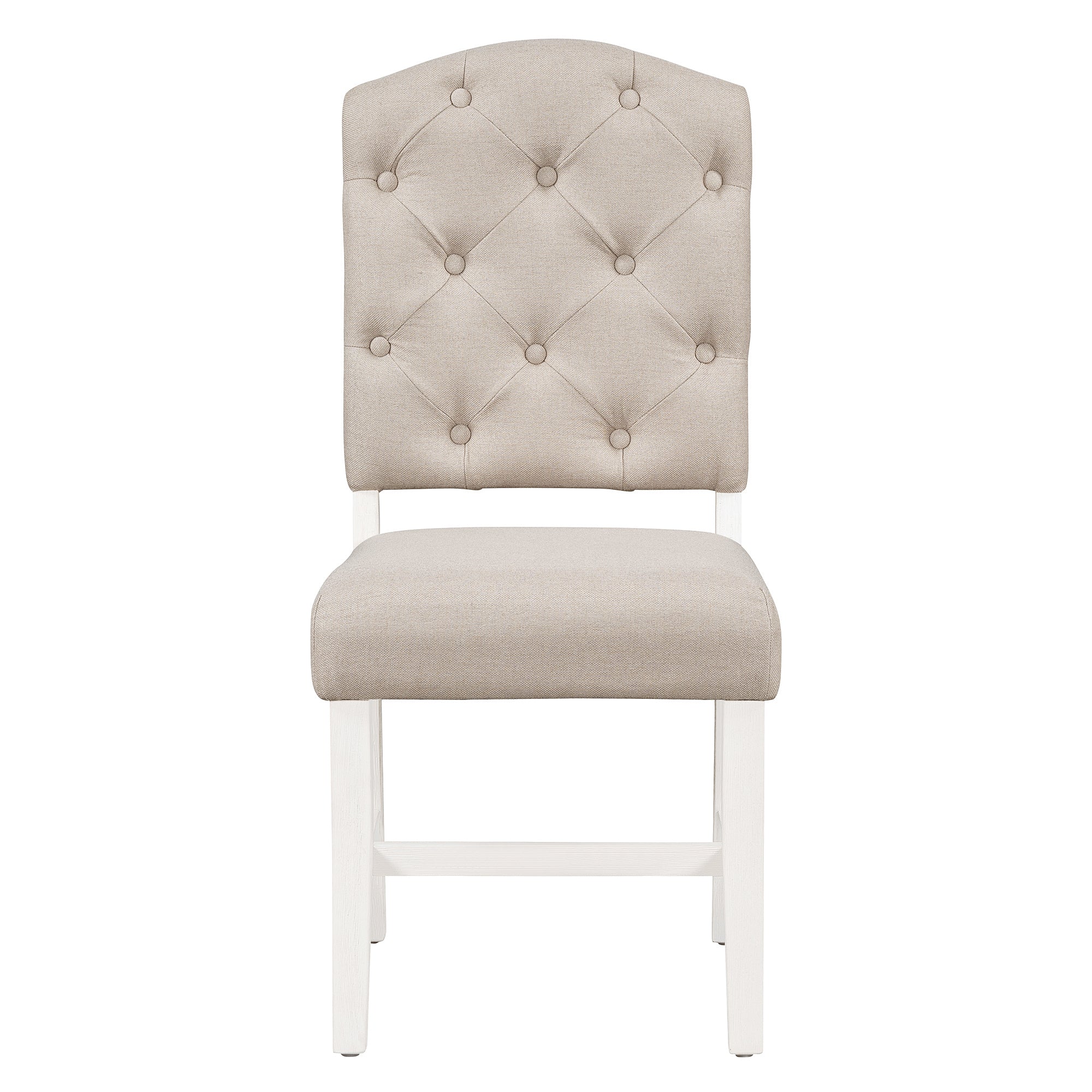 TREXM Retro Style Dining Chair Set with 4 Upholstered Chairs