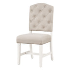 TREXM Retro Style Dining Chair Set with 4 Upholstered Chairs
