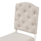 TREXM Retro Style Dining Chair Set with 4 Upholstered Chairs