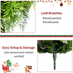 Pre-lit Christmas Tree Artificial Christmas 4-Piece Set