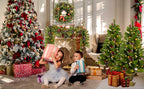 Pre-lit Christmas Tree Artificial Christmas 4-Piece Set