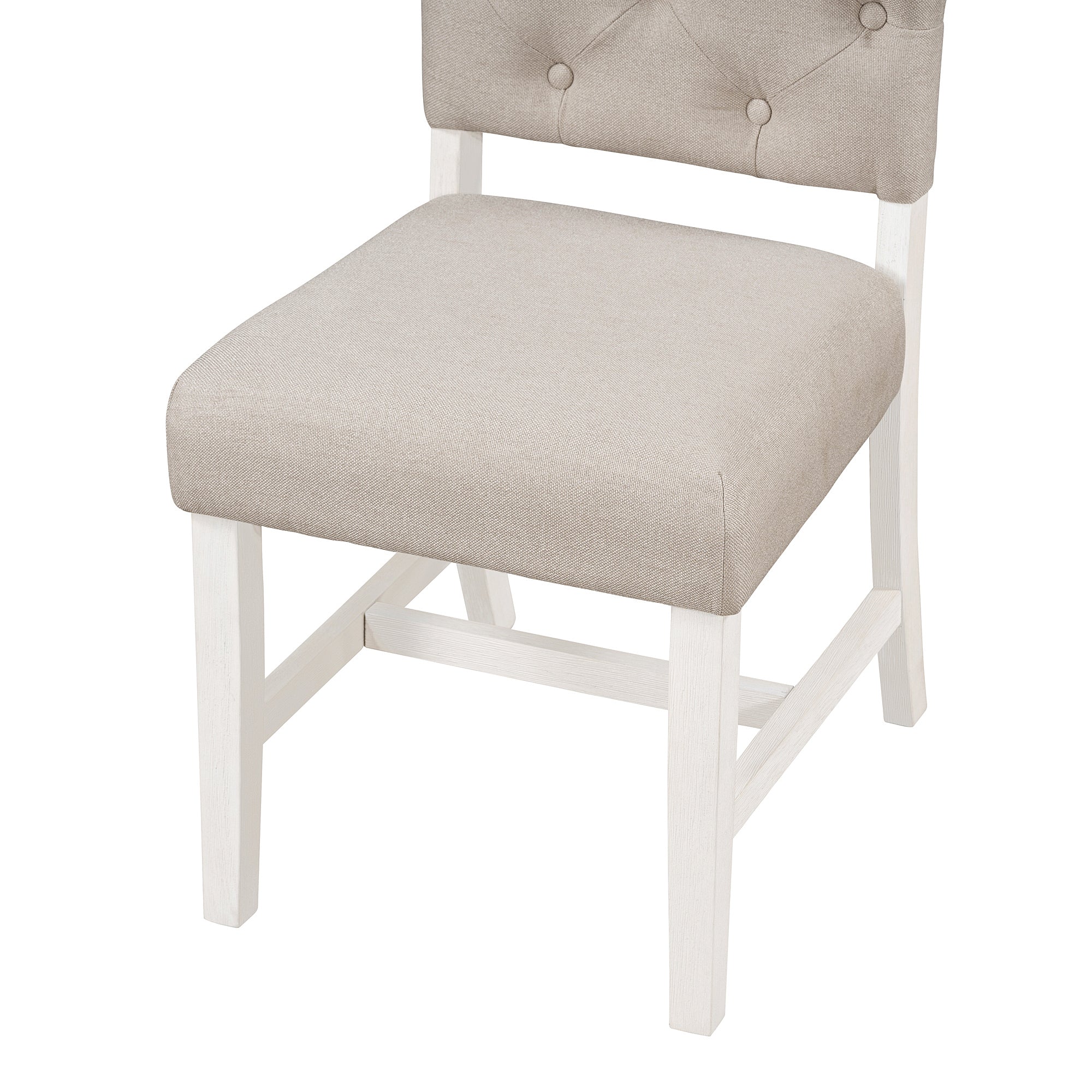 TREXM Retro Style Dining Chair Set with 4 Upholstered Chairs