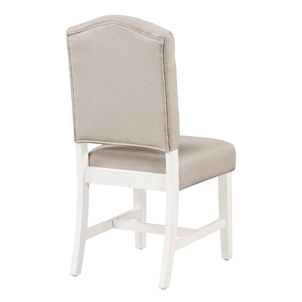 TREXM Retro Style Dining Chair Set with 4 Upholstered Chairs