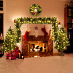 Pre-lit Christmas Tree Artificial Christmas 4-Piece Set