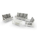 HIPS All-Weather Outdoor Single Sofa with Cushion