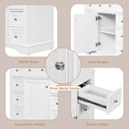 36" Bathroom Vanity without Sink, Cabinet Base Only
