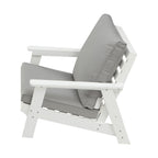 HIPS All-Weather Outdoor Single Sofa with Cushion