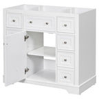 36" Bathroom Vanity without Sink, Cabinet Base Only