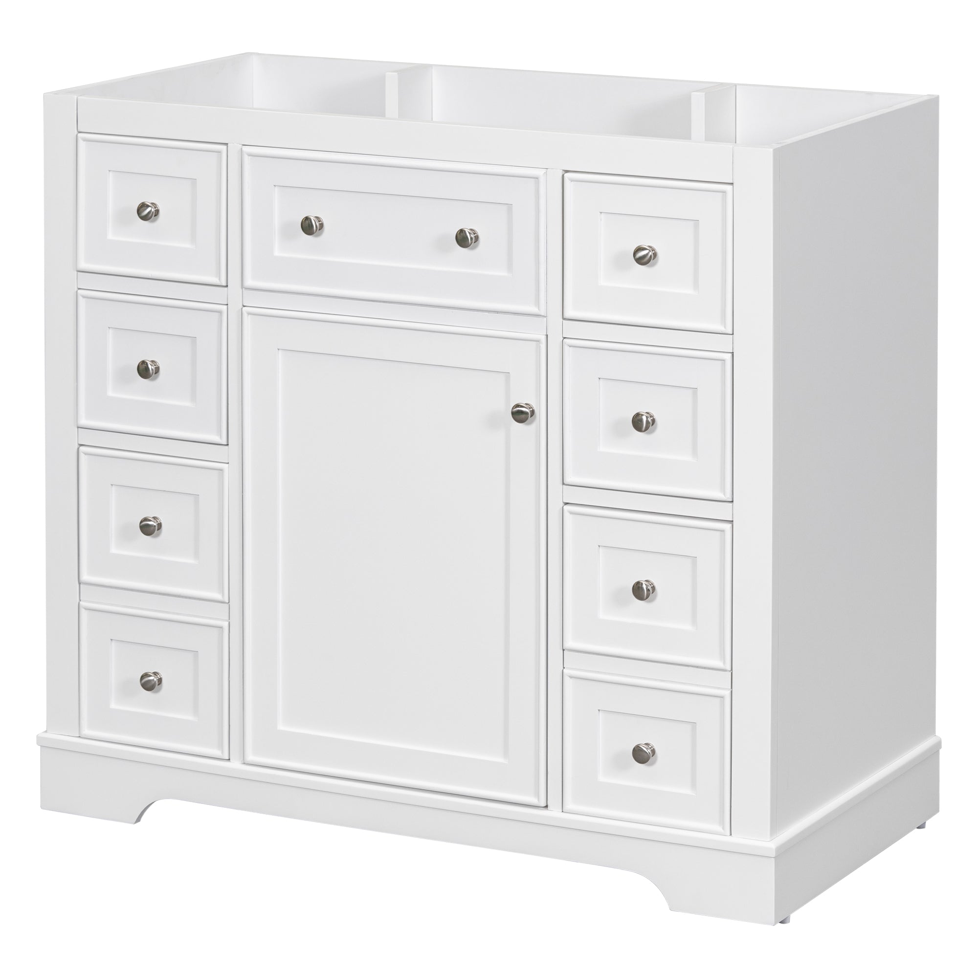 36" Bathroom Vanity without Sink, Cabinet Base Only