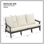 HIPS 3 Seater Outdoor Garden Sofa Set