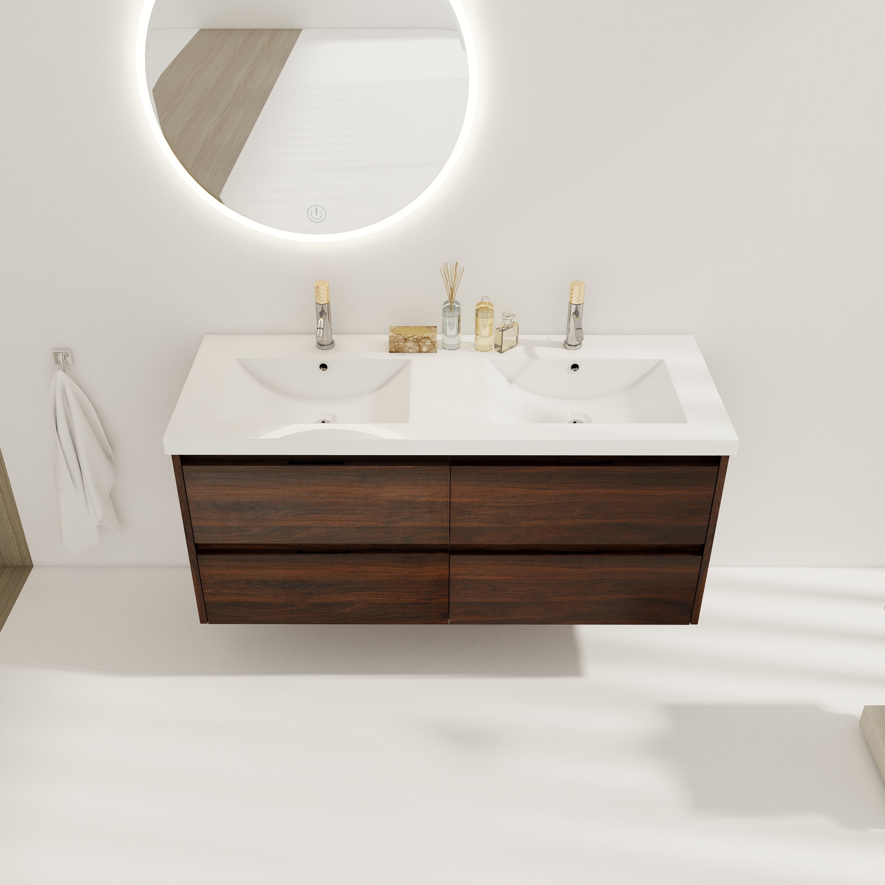 48 Inch Bathroom Vanity With Dual Sink