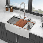 36-Inch Drop-In Farmhouse Sink Workstation