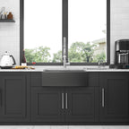 27 Inch Gunmetal Black Farmhouse Kitchen Sink