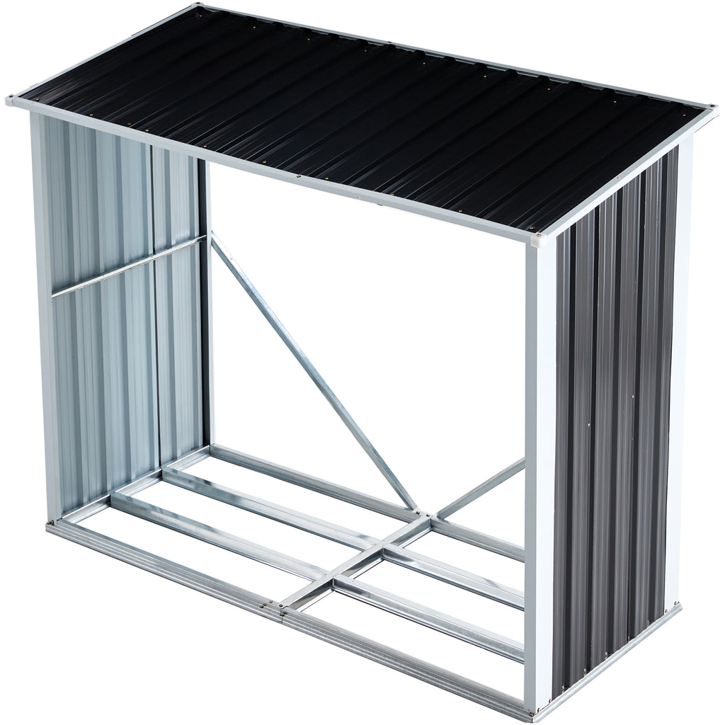Log Storage Shed with Roof