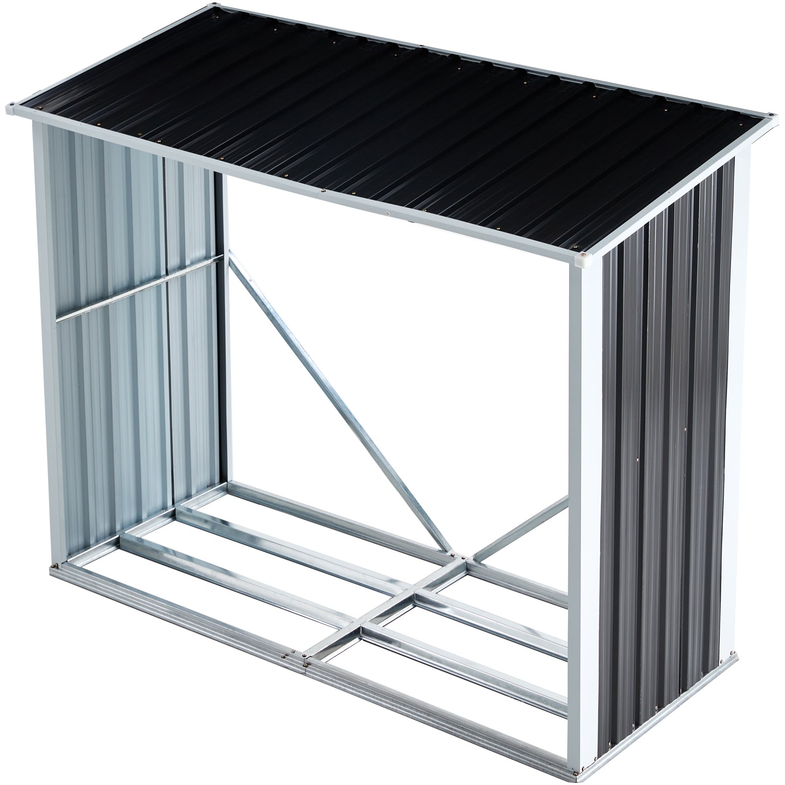 Log Storage Shed with Roof