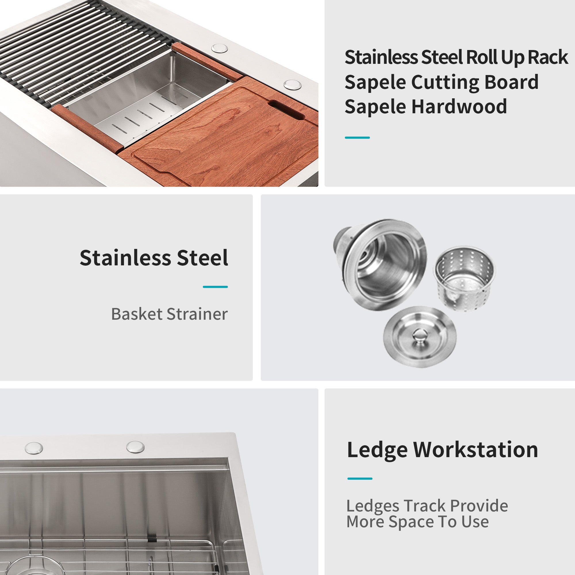 36 Farmhouse Sink Workstation