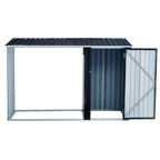 Firewood Storage Shed - Anthracite Galvanized Steel