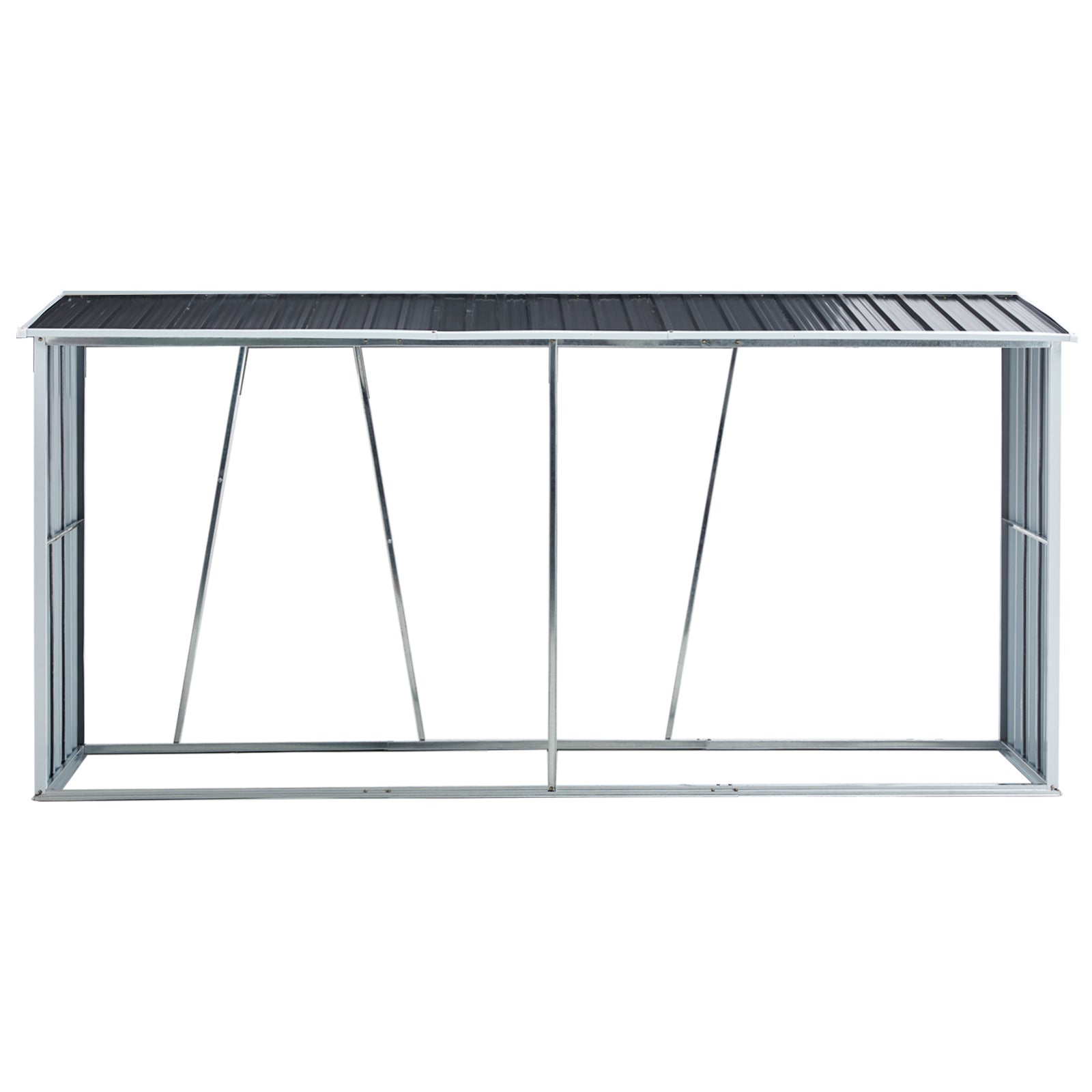 Firewood Rack with Roof - Outdoor Log Storage