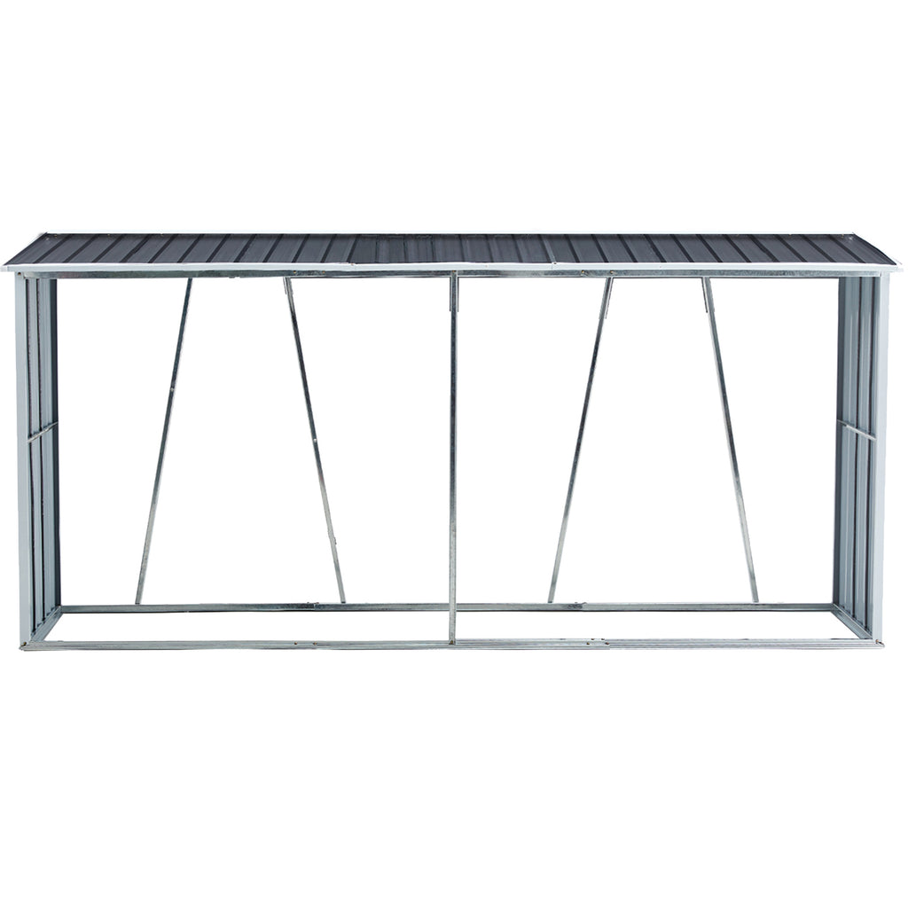 Firewood Rack with Roof - Outdoor Log Storage