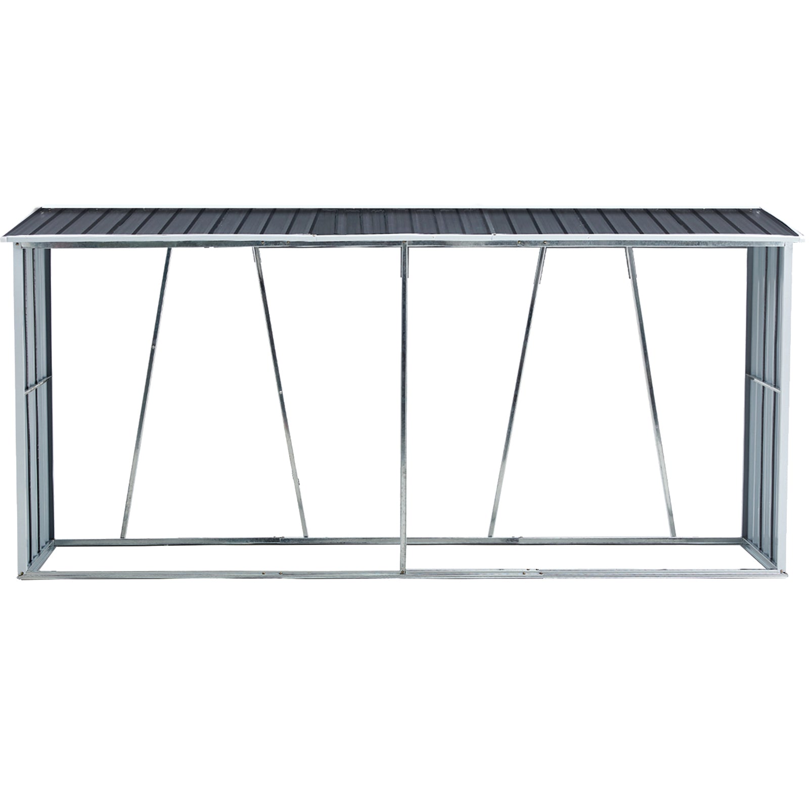 Firewood Rack with Roof - Outdoor Log Storage
