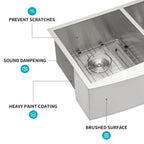 Double Bowl (50/50) Farmhouse Sink