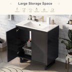 30" Bathroom Vanity Set with Sink, Combo Cabinet, Bathroom Storage Cabinet