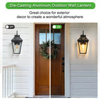 21" 2-Pack Outdoor Wall Lantern Light – Modern
