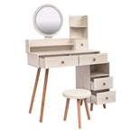 CRAZY ELF Stylish Vanity Table with Cushioned Stool