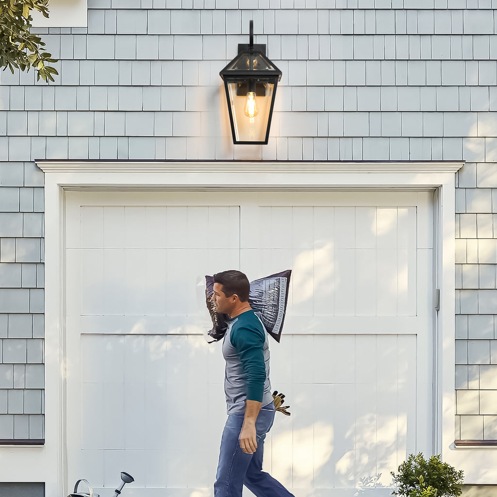 21" 2-Pack Outdoor Wall Lantern Light – Modern