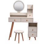 CRAZY ELF Stylish Vanity Table with Cushioned Stool