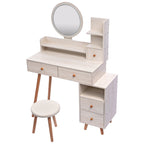 CRAZY ELF Stylish Vanity Table with Cushioned Stool