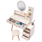 CRAZY ELF Stylish Vanity Table with Cushioned Stool