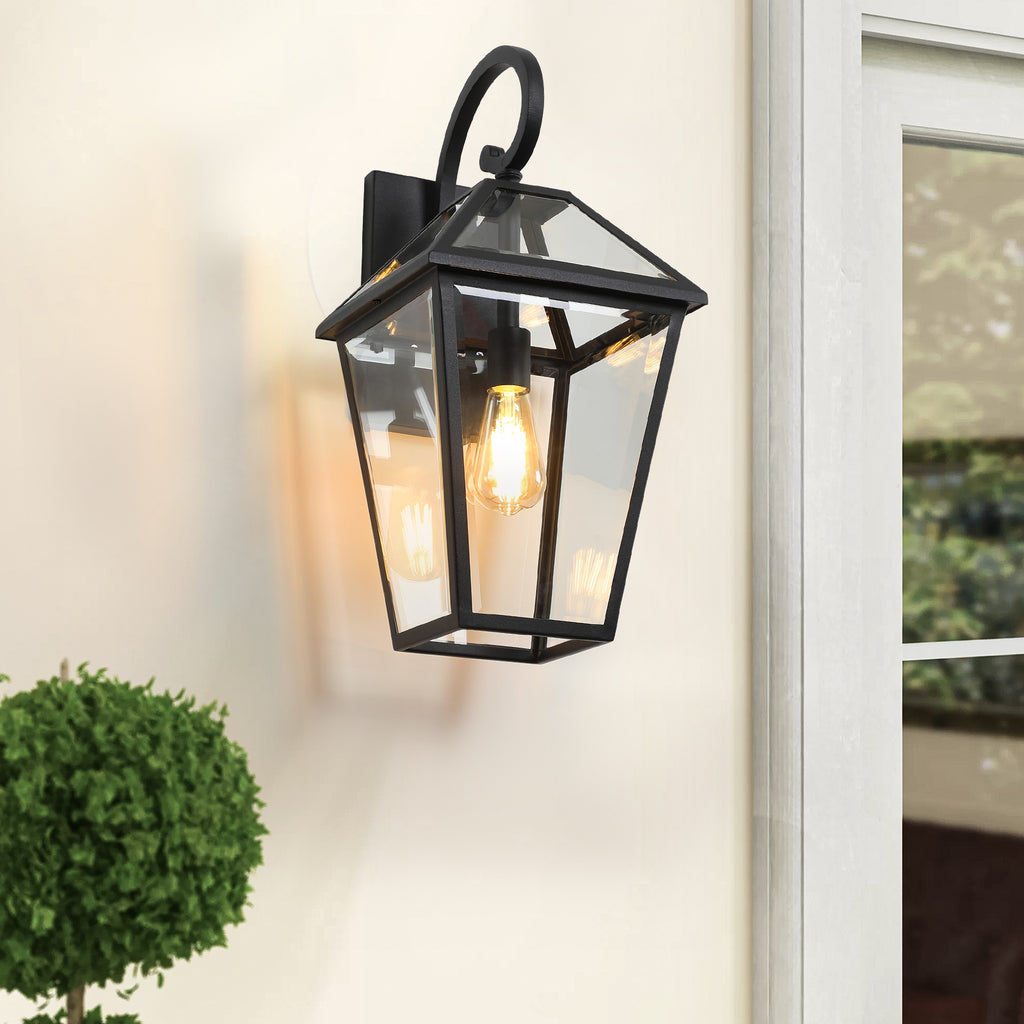 21" 2-Pack Outdoor Wall Lantern Light – Modern